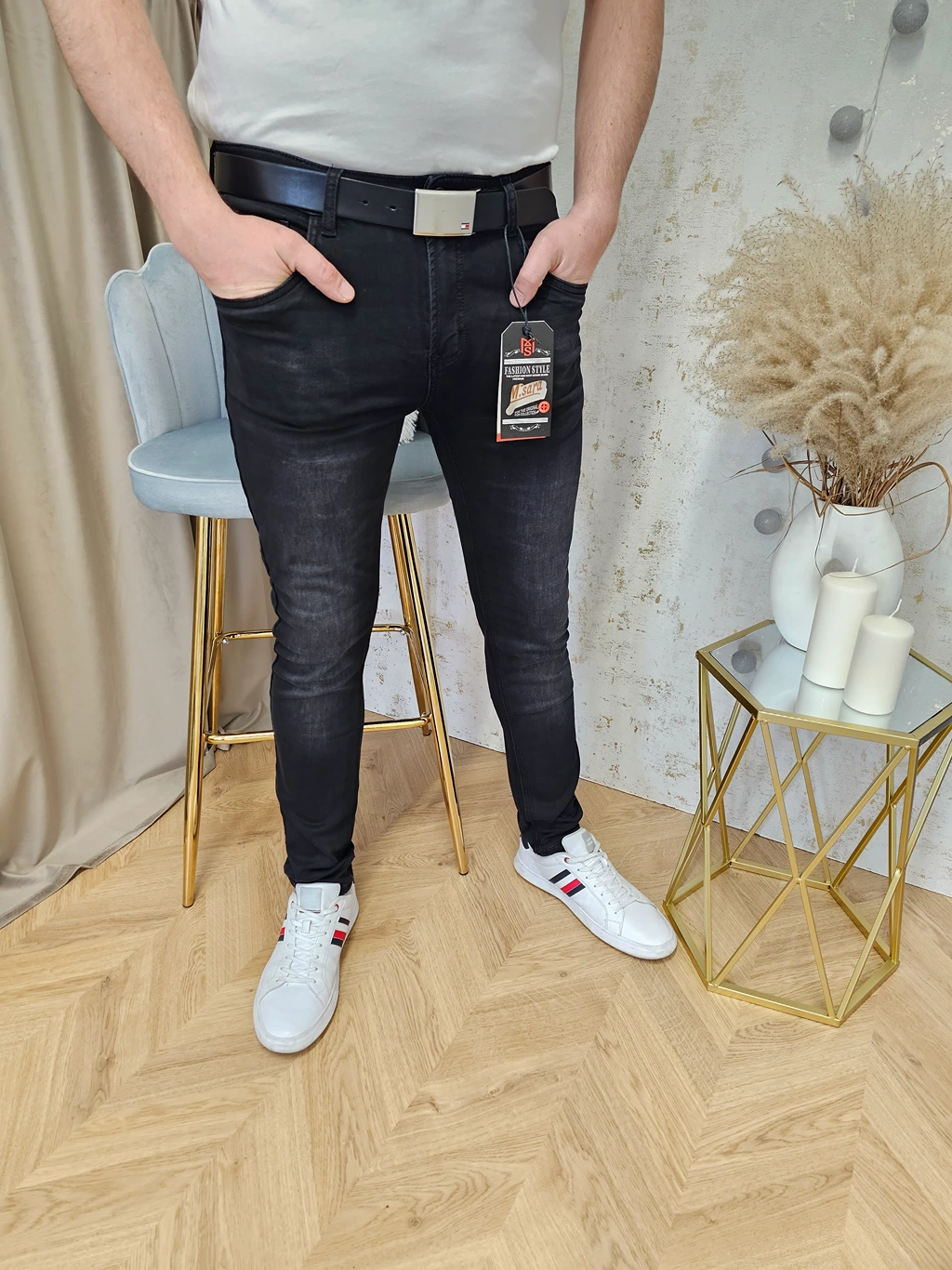 MSARA CZARNO-SIWE GŁADKIE