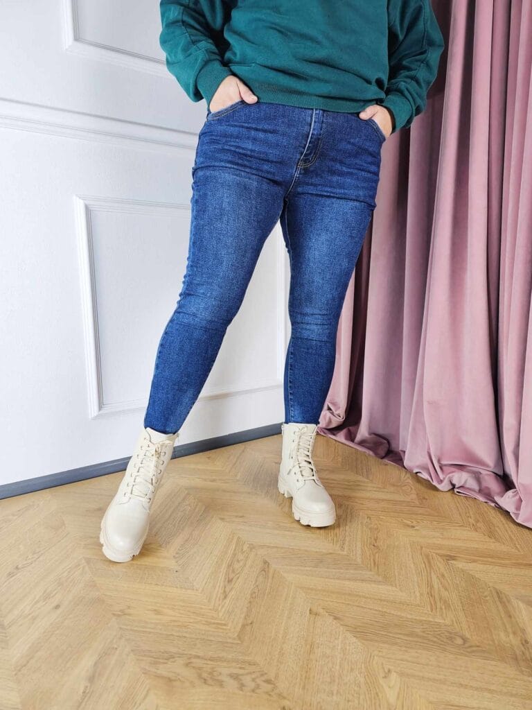 Spodnie damskie PLUS SIZE Msara PREMIUM klasyczne, ciemne