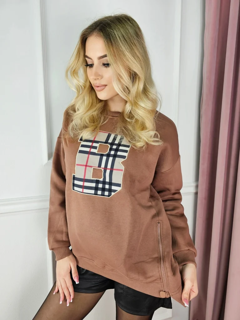Bluza BARBARA brązowa