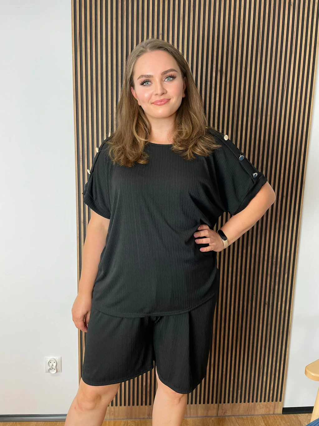 Komplet ALANI plus size czarny