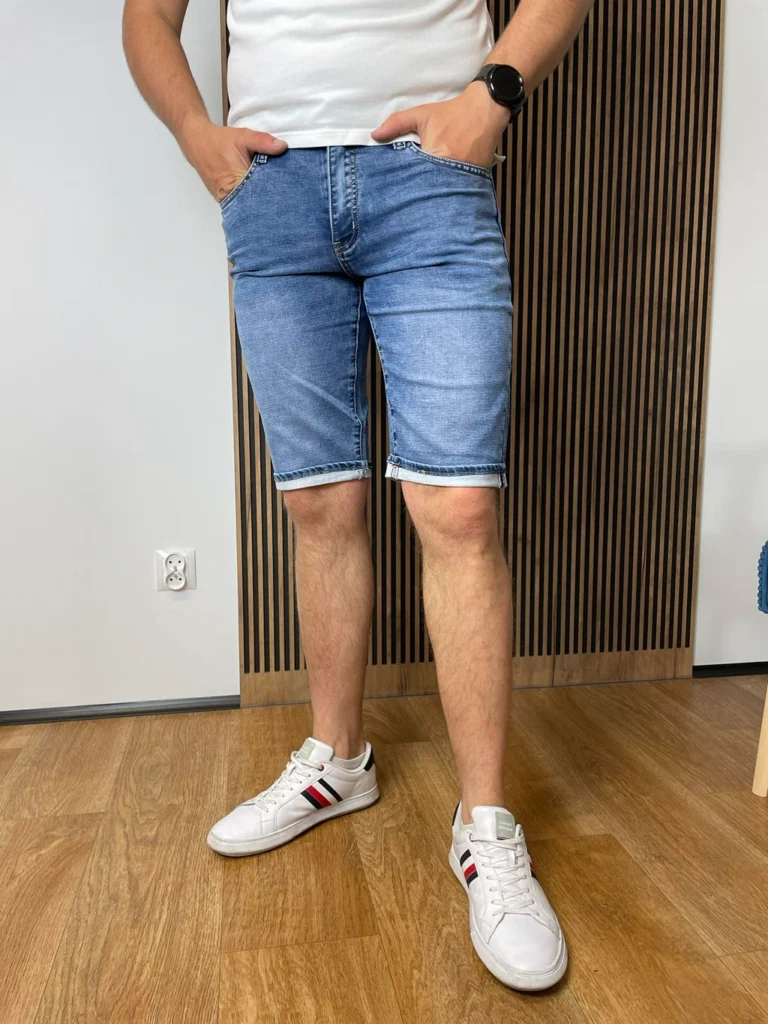 Spodenki jeansowe męskie klasyczne W