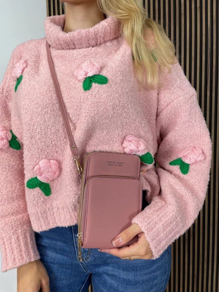 Torebka NY ciemny róż