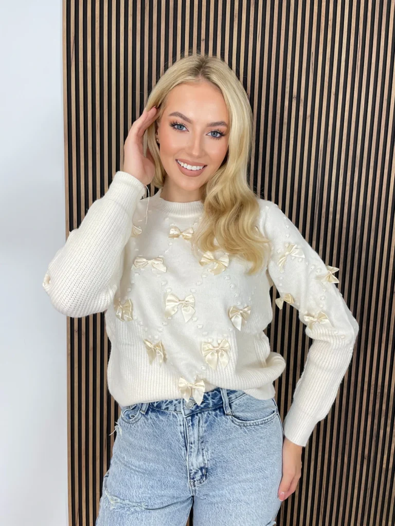 Sweter ADDISON ecru