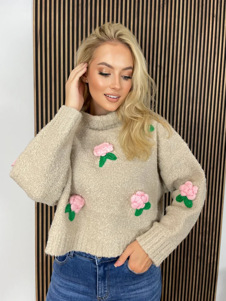 Sweter NELY beżowy
