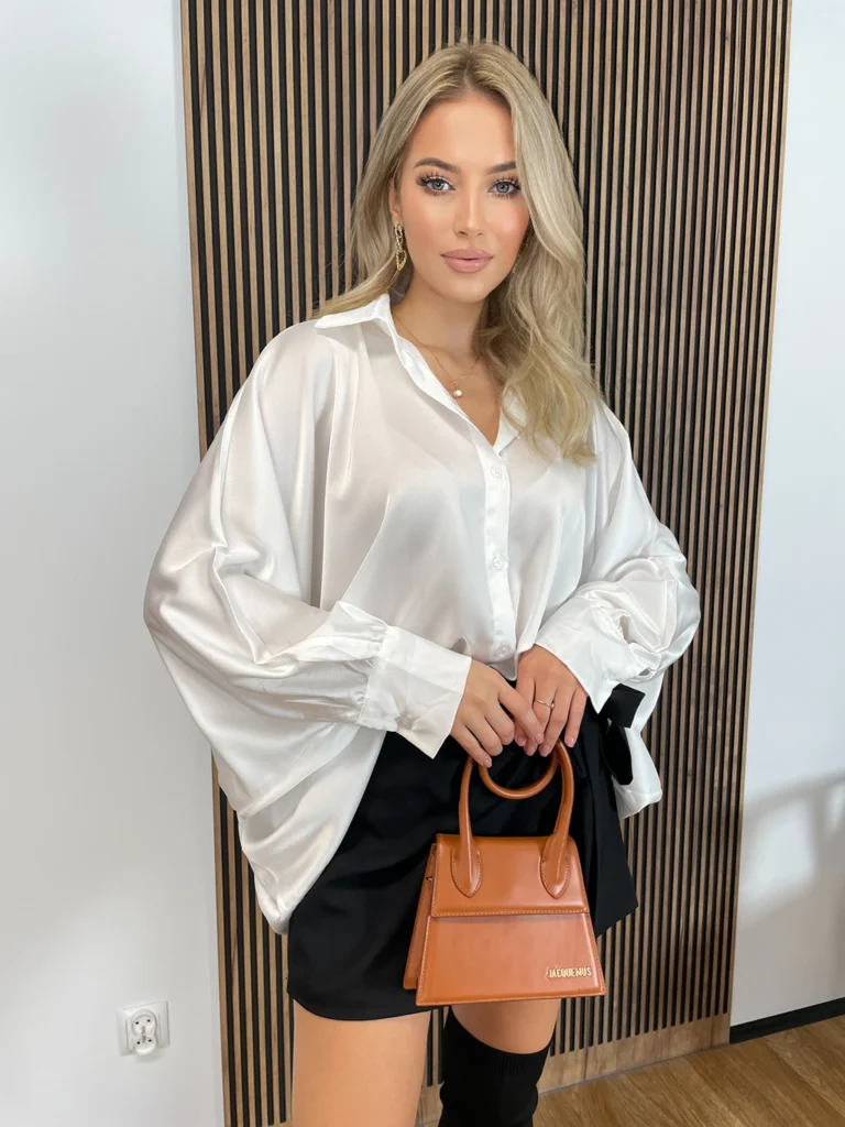 Koszula oversize NOA gładka biała