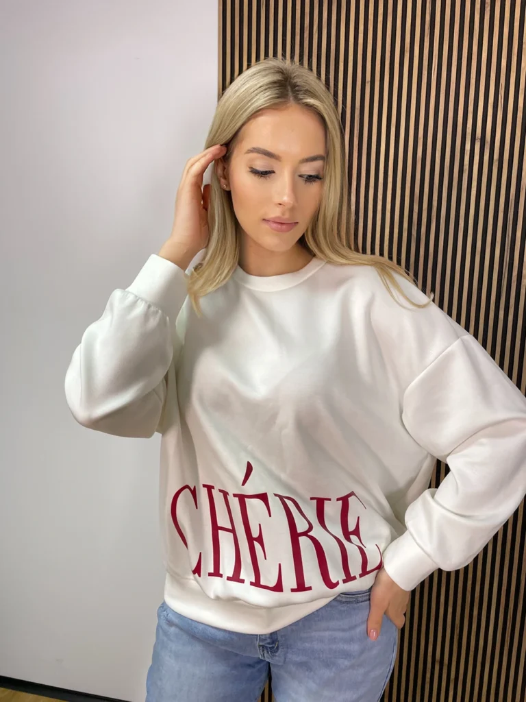 Bluza CHERIE kremowa