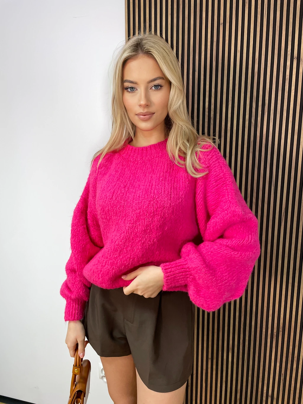 Sweter LOVE SPRING fuksja