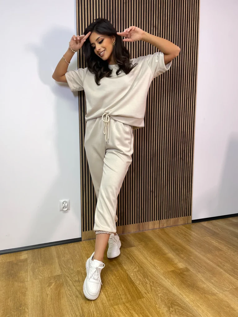 Komplet dresowy FLOW beżowy