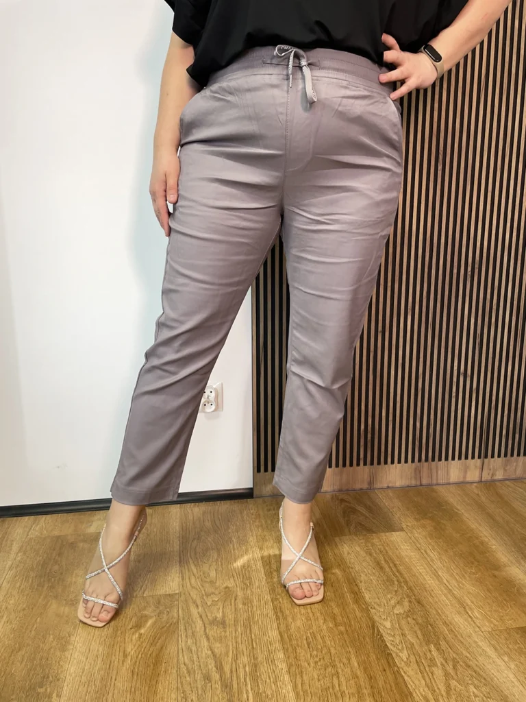 Spodnie Plus Size na gumce Dunakeszi szare