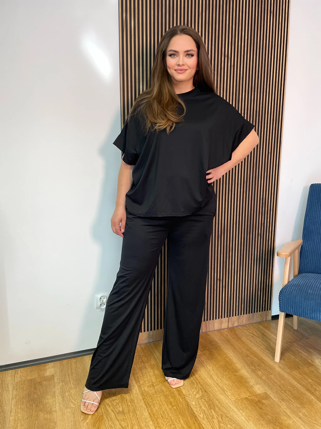 Komplet CLASSIC plus size czarny