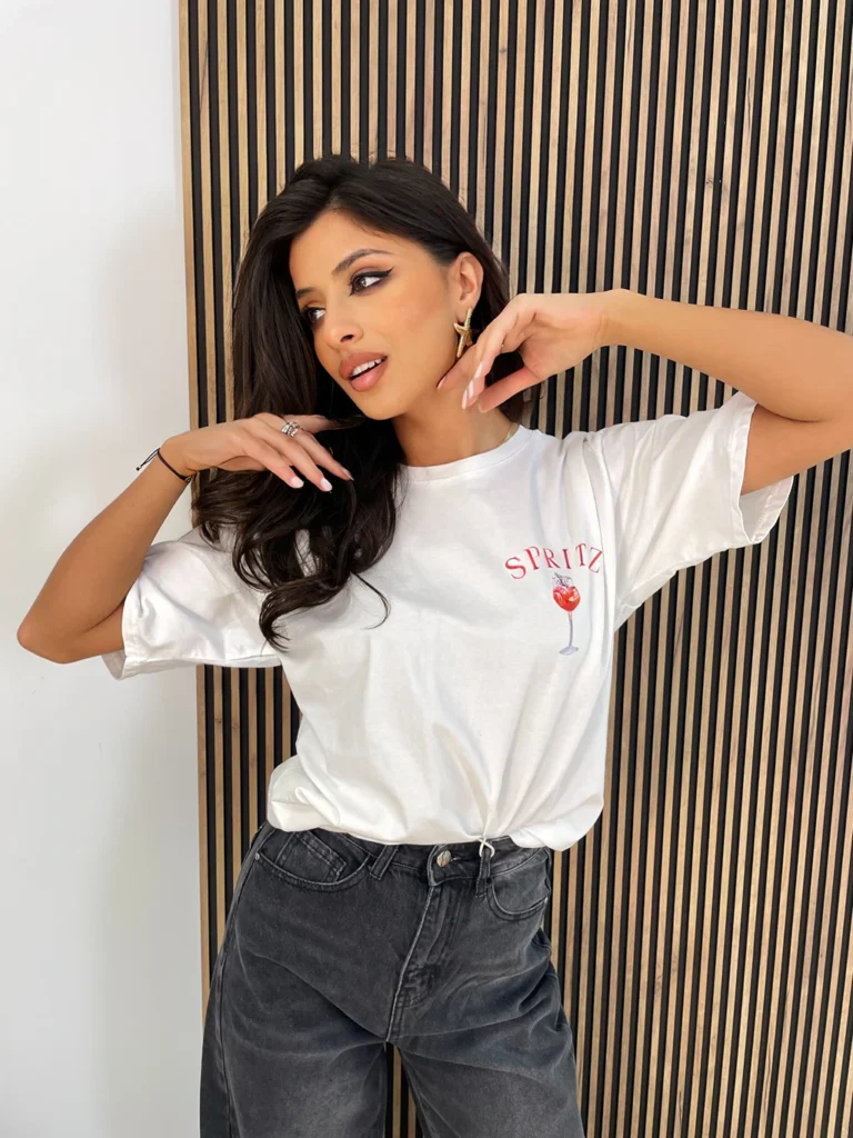 Bluzka t-shirt SPRITZ biała