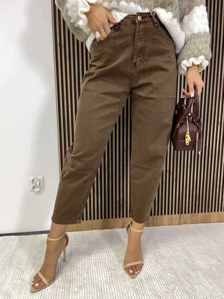 Spodnie damskie BALLON kakao MSARA