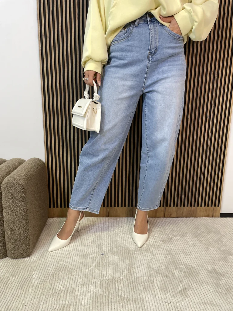 Spodnie damskie BALLON jasny jeasns Msara