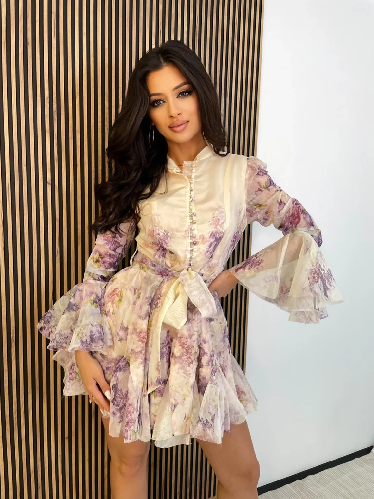 Sukienka mini SORELLA w kwiaty